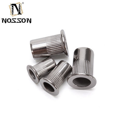 En stock finition galvanisée étanche en acier au carbone tête plate corps rond fileté écrousse aveugle M14 prêt à l' achat immédiat