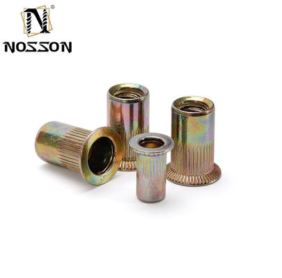 Finition métrique M3 CN1-CB-S Noix de rivets en acier cylindrique avec 20000 flange standard et encoches en acier inoxydable 304