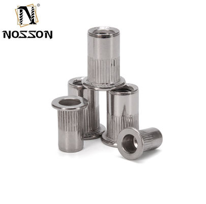 Finition métrique M3 CN1-CB-S Noix de rivets en acier cylindrique avec 20000 flange standard et encoches en acier inoxydable 304