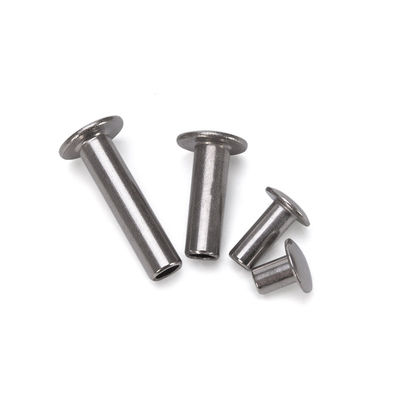 Rivet semi-tubulaire en acier non recouvert pour M2.5 M3 M3.5 M4.2 M4.8 M5.5 M6.3 Pan à tête plate Rivet en aluminium inoxydable semi-hollow