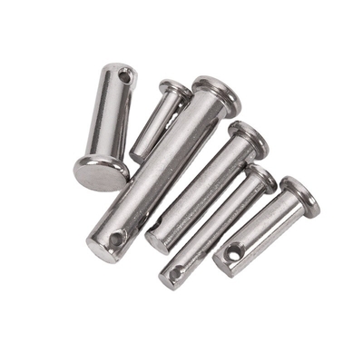 A2 A4 acier inoxydable à tête plate arbre clevis broches avec trou pour les broches de ressort plus longue durée de vie TiCN finition résistance à la corrosion