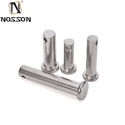A2 A4 acier inoxydable à tête plate arbre clevis broches avec trou pour les broches de ressort plus longue durée de vie TiCN finition résistance à la corrosion