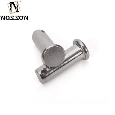 A2 A4 acier inoxydable à tête plate arbre clevis broches avec trou pour les broches de ressort plus longue durée de vie TiCN finition résistance à la corrosion