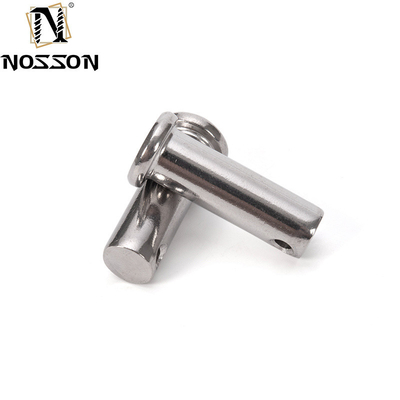 A2 A4 acier inoxydable à tête plate arbre clevis broches avec trou pour les broches de ressort plus longue durée de vie TiCN finition résistance à la corrosion