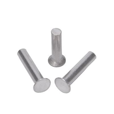 Finition lumineuse Aluminium M2 M2.5 M3 M4 M5 M6 Diamètre de la tige de la tige GB869 Tête plate contre-enfoncée Punch Auto-branchage Rivet solide