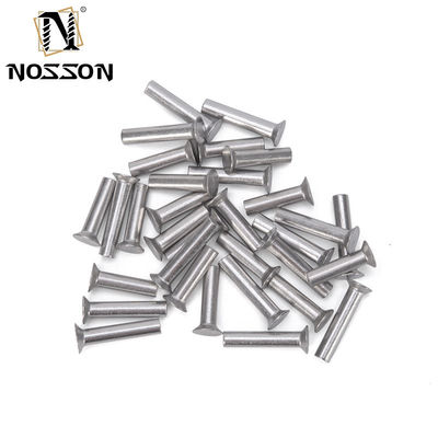 Finition lumineuse Aluminium M2 M2.5 M3 M4 M5 M6 Diamètre de la tige de la tige GB869 Tête plate contre-enfoncée Punch Auto-branchage Rivet solide