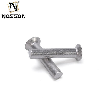 Finition lumineuse Aluminium M2 M2.5 M3 M4 M5 M6 Diamètre de la tige de la tige GB869 Tête plate contre-enfoncée Punch Auto-branchage Rivet solide