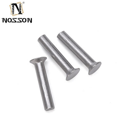 Finition lumineuse Aluminium M2 M2.5 M3 M4 M5 M6 Diamètre de la tige de la tige GB869 Tête plate contre-enfoncée Punch Auto-branchage Rivet solide