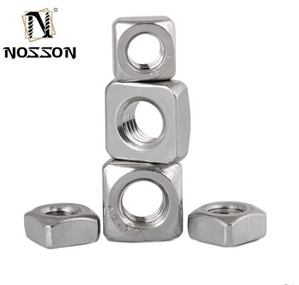 M3 M4 M5 M6 M8 M10 M12 304/316 Noix carrée en acier inoxydable pour l'industrie lourde des produits alimentaires et des boissons