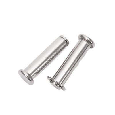 DIN1444 épingles à clevis standard non-fil rond épingle de verrouillage de sécurité à tête plate avec trou de pinceau R en acier inoxydable sur mesure