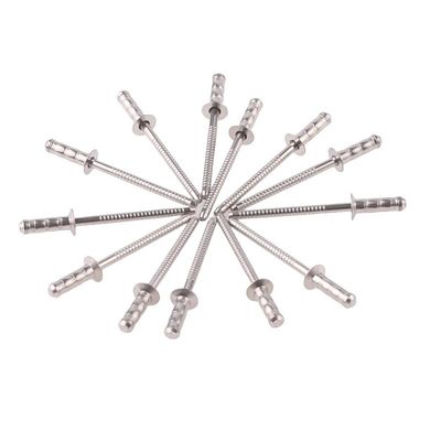 2.4-6.4mm Durable Round Head Open End Pop Core-pulling Rivets aveugles en acier inoxydable pour les applications imperméables à l'eau dans l'industrie