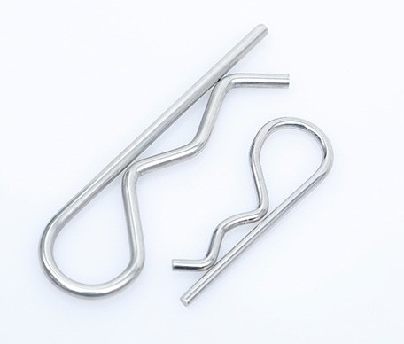 Pins de ressort raides à fente en acier inoxydable hautement résistant avec trou creux jaune de zinc en acier au carbone de type R