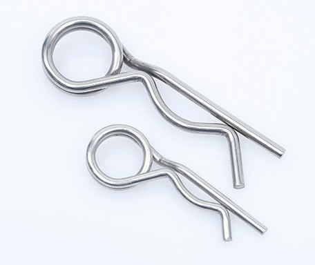 Pins de ressort raides à fente en acier inoxydable hautement résistant avec trou creux jaune de zinc en acier au carbone de type R