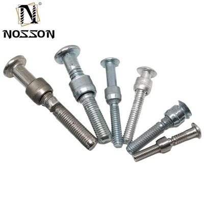 Finition lumineuse C50L Dome Head Ring Grooved Lock Bolt avec collier de noix Haute résistance à la traction en acier inoxydable non revêtu