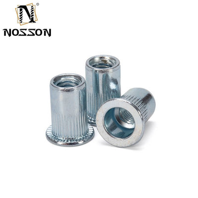 Métrique DIN Remache Tuerca Rivnut M3 M4 M5 M6 M8 M10 M12 304 en acier inoxydable à tête plate à filetage et filetage