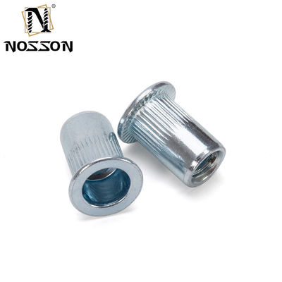 Métrique DIN Remache Tuerca Rivnut M3 M4 M5 M6 M8 M10 M12 304 en acier inoxydable à tête plate à filetage et filetage