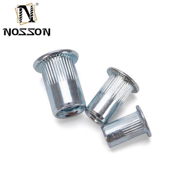 Métrique DIN Remache Tuerca Rivnut M3 M4 M5 M6 M8 M10 M12 304 en acier inoxydable à tête plate à filetage et filetage
