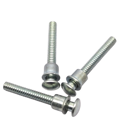 Rings en acier inoxydable de haute précision boulon et collier Rings-Rivets enroulés Finition brillante pour les projets de l'industrie de la construction