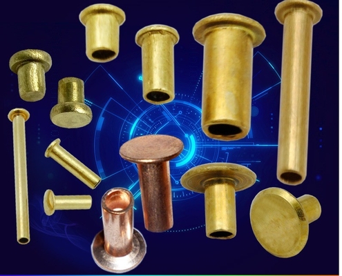 Rivet en cuivre à tête ronde en laiton standard ISO pour une construction robuste et une conception personnalisée