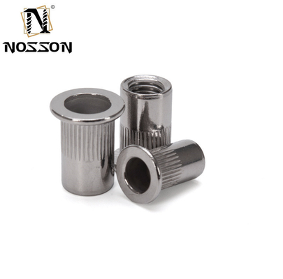 DIN Standard personnalisé à tête plate, écrous de rivets, inserts filettés sous pression pour l'industrie pétrolière et gazière dans le système de mesure métrique