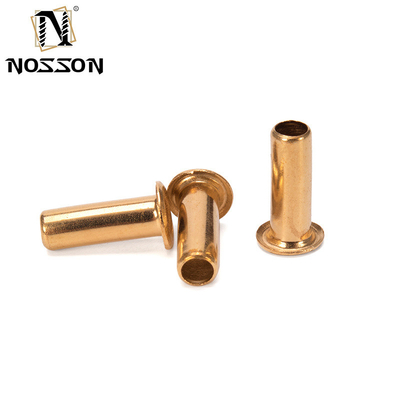 Rivets tubulaires creux en laiton en aluminium DIN standard pour des joints solides et sécurisés