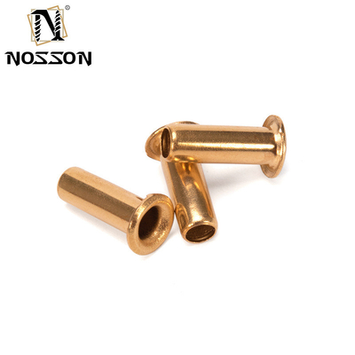 Rivets tubulaires creux en laiton en aluminium DIN standard pour des joints solides et sécurisés