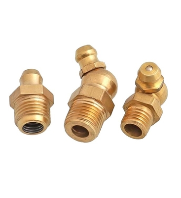Connexion féminine 90 degrés Nipple Grease Adaptation pour le pistolet de graisse blanche buse et tuyau de graisse de taille personnalisée