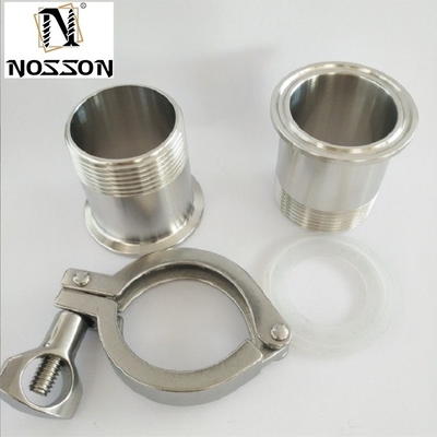 Tri-clampe Tri-clampe en acier inoxydable charnière sanitaire pour le code de tête carrée 2 pouces lignes de tuyauterie Connectez