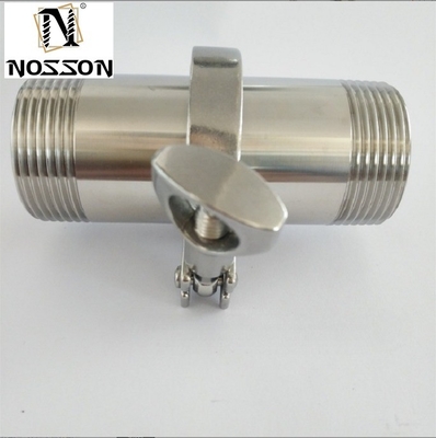 Tri-clampe Tri-clampe en acier inoxydable charnière sanitaire pour le code de tête carrée 2 pouces lignes de tuyauterie Connectez