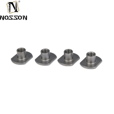 M6 M8 M10 Connecteur pour meubles en acier inoxydable Base ronde plate Baril fileté T Noix de soudure pour applications dans les systèmes pétroliers et gaziers