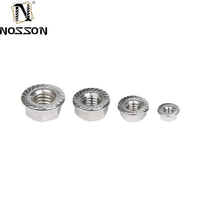 Noix de flange à fil fin en acier au carbone nickelé SS304 DIN6923 M8 M10 M12 fournisseur de solutions pour l'industrie automobile