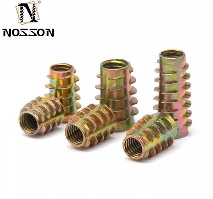 Acier inoxydable 201/304/316 Noix à fil d'insertion pour réparation de meubles en bois Système de mesure métrique