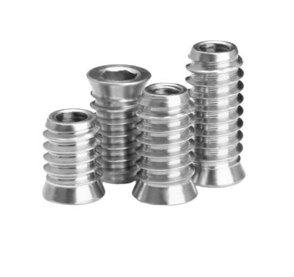 Industrie pétrolière et gazière Mesure impériale essentielle Meubles en acier inoxydable Noix d'insert en bois avec revêtement galvanisé résistant à la corrosion