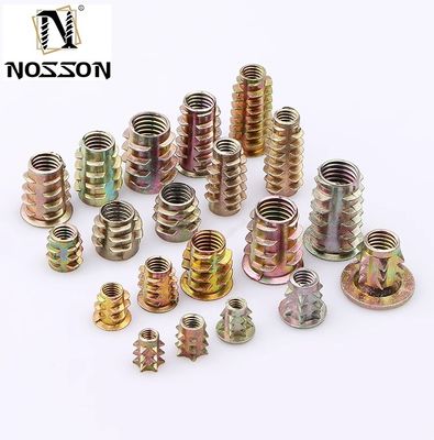 Industrie pétrolière et gazière Mesure impériale essentielle Meubles en acier inoxydable Noix d'insert en bois avec revêtement galvanisé résistant à la corrosion