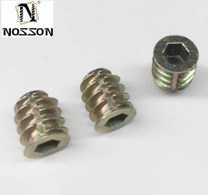 Industrie pétrolière et gazière Mesure impériale essentielle Meubles en acier inoxydable Noix d'insert en bois avec revêtement galvanisé résistant à la corrosion