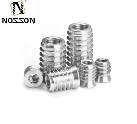 Noix d'insertion en bois à prise hexagonale en acier inoxydable 201/304/316 pour une durabilité