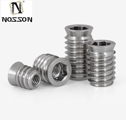 Noix d'insertion en bois à prise hexagonale en acier inoxydable 201/304/316 pour une durabilité