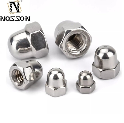 Système de mesure métrique 304 316 en acier inoxydable Noix de capuchon hexagonale M3 m4 m5 m8 DIN1587 Noix de gland de dôme hexagonal pour l'exploitation minière durable