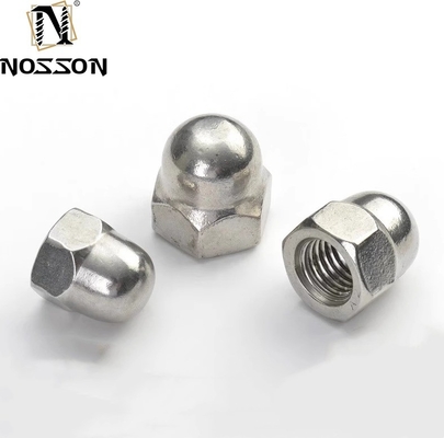 Traitement de l'eau DIN Standard Yellow Coating Brass Finish Zinc Flake Coated Hex Cap Nut Acorn Nut avec Cap Hexagon Dome