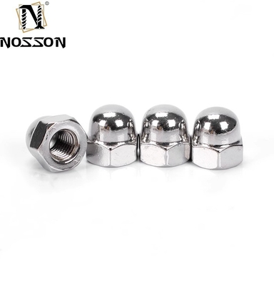 Traitement de l'eau DIN Standard Yellow Coating Brass Finish Zinc Flake Coated Hex Cap Nut Acorn Nut avec Cap Hexagon Dome