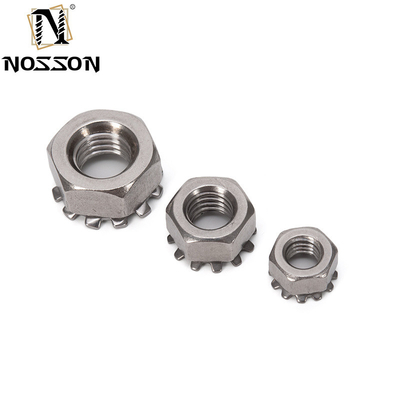 4-40 6-32 8-32 10-24 UNC ISO JIS Standard 18-8 en acier inoxydable Kep Noix externe de verrouillage des dents Noix impériale pour vos besoins