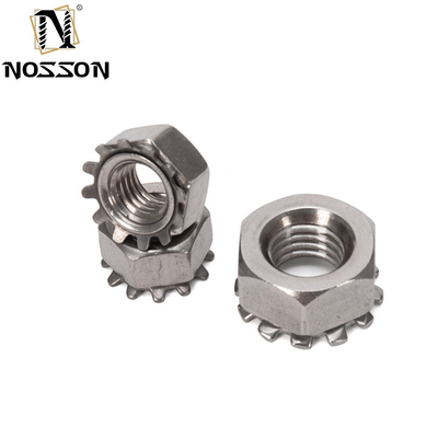 4-40 6-32 8-32 10-24 UNC ISO JIS Standard 18-8 en acier inoxydable Kep Noix externe de verrouillage des dents Noix impériale pour vos besoins