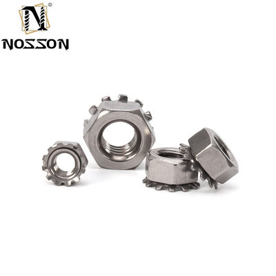 Équipement de fabrication d'aliments et de boissons Norme GB SUS304 Noix K-Lock Noix hexagonale avec lave-dents externe