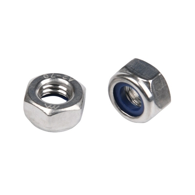 Les pièces d'accrochage galvanisées en acier zinc-flakes enduites en pouce impérial M8 estampage à chaud Din985 Nylock Lock Rivet Hexagon Nut