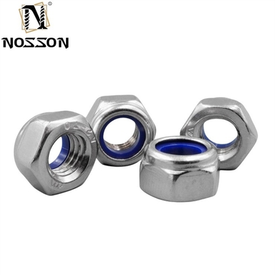 GB Standard en acier inoxydable SS201/304/316 Hexagon Nylon Insert Self Locking Nut DIN982 Finition simple pour les équipements miniers