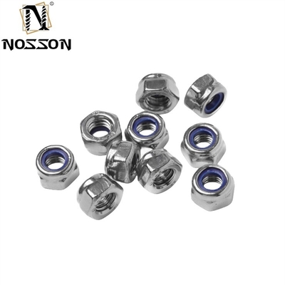 GB Standard en acier inoxydable SS201/304/316 Hexagon Nylon Insert Self Locking Nut DIN982 Finition simple pour les équipements miniers