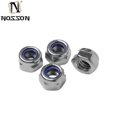 GB Standard en acier inoxydable SS201/304/316 Hexagon Nylon Insert Self Locking Nut DIN982 Finition simple pour les équipements miniers