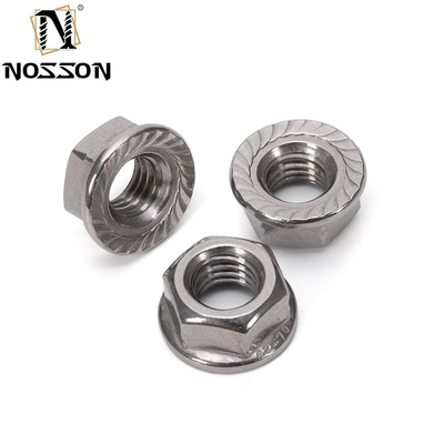 Système de mesure métrique Noix de flange serrée en acier au carbone M3 M4 M5 M6 M8 M10 M12 M16 M20 avec finition zincée