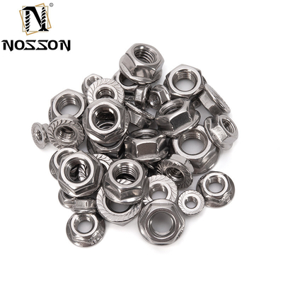 Système de mesure métrique Noix de flange serrée en acier au carbone M3 M4 M5 M6 M8 M10 M12 M16 M20 avec finition zincée