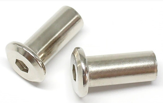 ANSI/ASME Standard M3 M4 M5 M6 M8 M10 M12 1/4 3/8 5/16 acier au carbone à tête plate ronde écrousse hexagonale pour écrous de fûts de meubles